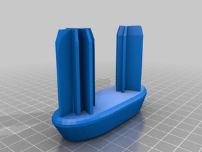 portapacchi tappo di estremità automotive 3d print model - Mito3D