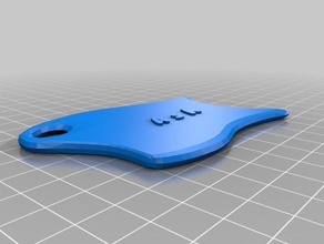 Asche Schlüssel-Kette, 18 Schlüsselanhänger angepasst 3d print model - Mito3D