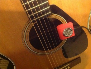 clip titular de la guitarra acústica recogida música instrumento musical 3d print model - Mito3D