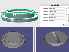 round battery cap parts 3d print model - Mito3D