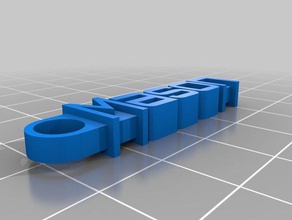 my customized message keychain mason organization 3d print model - Mito3D