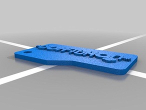 jonathan ambigram key chain keychains 3d print model - Mito3D
