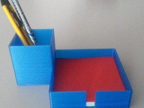 einfache office Schreibtisch-organizer 3d drucken 3d print model - Mito3D