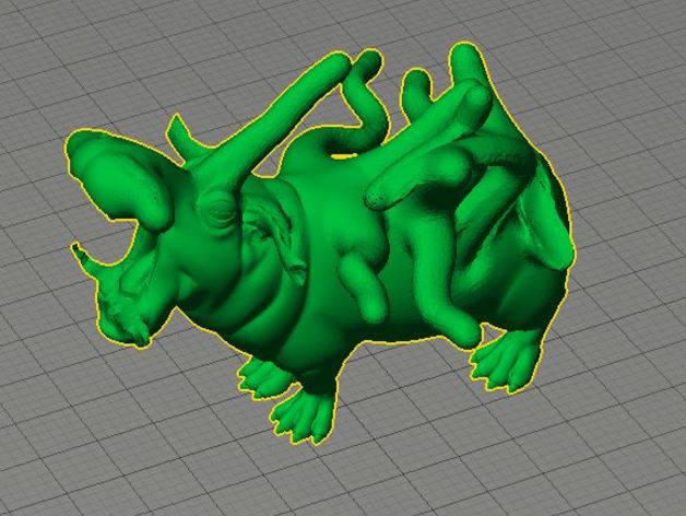 fancy hippo boost your spirits biology 3D print model - Mito3D