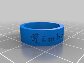 las parejas anillo los anillos personalizado 3d print model - Mito3D