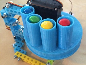 automático pílula distribuidor de engenharia medsgenie comprimidos servo 3d print model - Mito3D