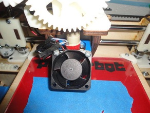 printrbot lc 40mm fan mount 3d printing 3d print model - Mito3D