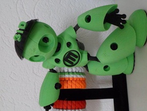 berretto da baseball robot mark ii la robotica figura di azione cosa 3d 3d print model - Mito3D