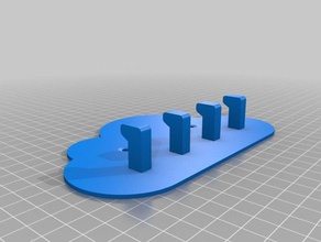 mein customized key hanger cloud-Speicher Haushalt 3d print model - Mito3D