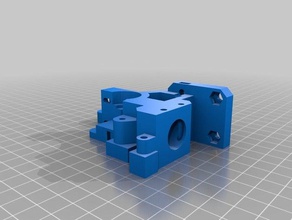 prusa i3 rework body-extrudeur-wade-175mm-with-support solidworks 2014 source 3d printer extruders extruder 175mm 3d print model - Mito3D
