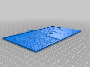 oned lithophane 2d art customized 3d print model - Mito3D