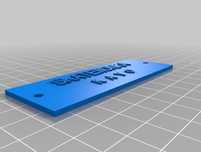 meu personalizados placa de identificação personalizador sistemas acessórios 3d print model - Mito3D