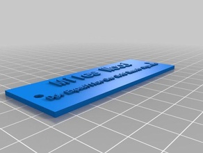 meu personalizados placa de identificação personalizador sistemas, 2 acessórios 3d print model - Mito3D