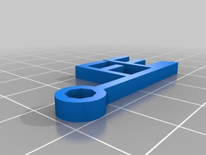fe llaveros personalizado 3d print model - Mito3D