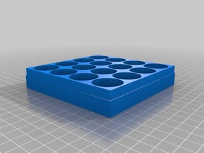 c-cell 16 unit battery box tool holders & boxes containers customized 3d print model - Mito3D