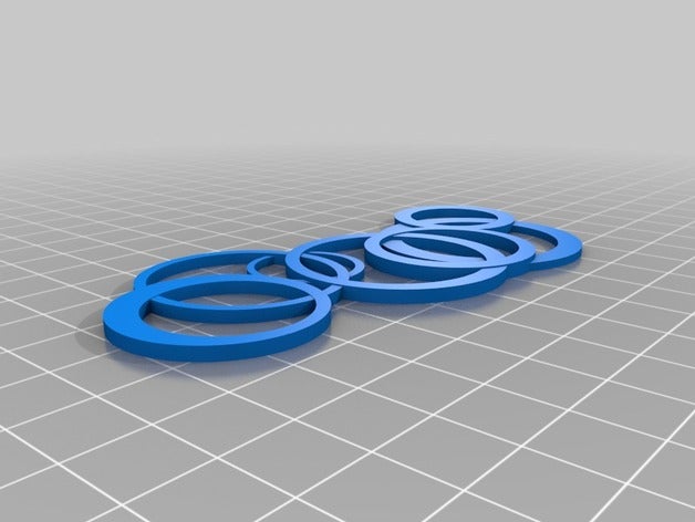 my customized playful rings necklace jewelry 3D print model - Mito3D