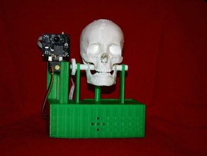 talking skull mechanical toys 3d print model - Mito3D