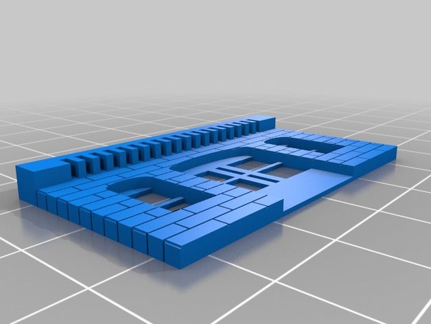 Supermarkt vor Gebäude Strukturen angepasst 3D print model - Mito3D