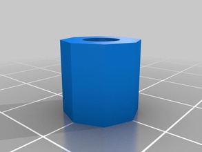 hex test part center hole other 3d calibration experiment inventor useful 3d print model - Mito3D