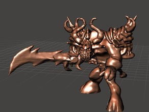 wow chevalier de la mort tauren vidéo jeux caractère warcraft monde 3d print model - Mito3D