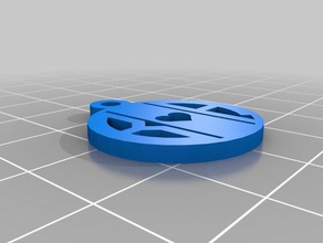 brooke monogram kolye çoklu döngüler takı özelleştirilmiş 3d print model - Mito3D