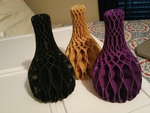 twisted vase décor vases 3d print model - Mito3D