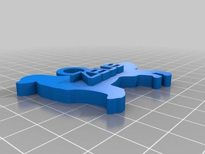 golden retriever Anahtarlık özelleştirilmiş 3d print model - Mito3D