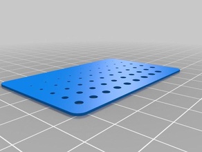 hole test sheet 3d printing tests customized 3d print model - Mito3D