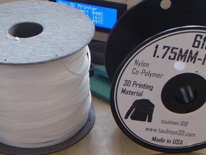 basic filament spool flashforge creators 3d printer accessories 618 nylon 3d print model - Mito3D