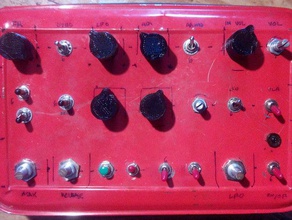 amplificador de volume botão 4mm eixo do potenciômetro o áudio knopf potenciômetros 3d print model - Mito3D