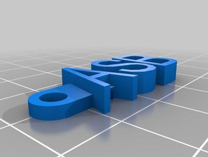 asb trousseau de clés l'organisation personnalisé 3d print model - Mito3D