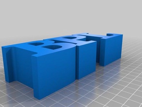 D Smart 3 harf satır diğer özelleştirilmiş 3d print model - Mito3D