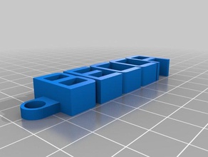 becca keychain organization customized 3d print model - Mito3D