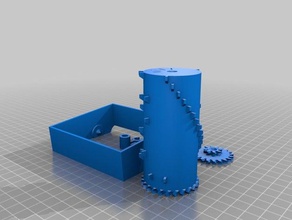 mi personalizados paramétrico de la caja música mecánica juguetes 3d print model - Mito3D