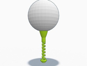 springy golf tee sport outdoors 3d print model - Mito3D