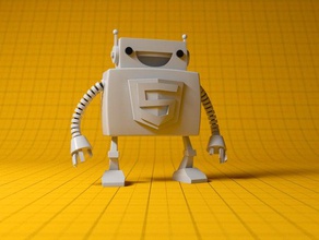 HTML 5 robot model robotlar 3d print model - Mito3D