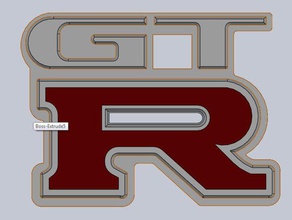 nissan gtr emblème des véhicules voiture 3d print model - Mito3D