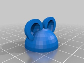 orejas de ratón lápiz topper 3d impresión 3d print model - Mito3D