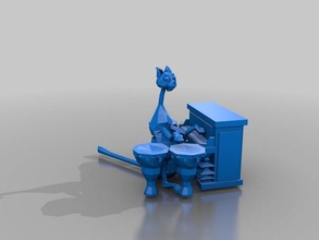 cat modèles 3d print model - Mito3D