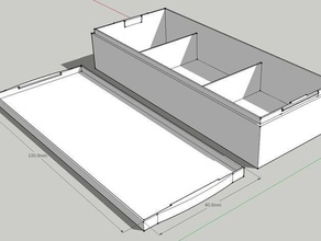 box 10x4x2 Container sketchup 3d print model - Mito3D