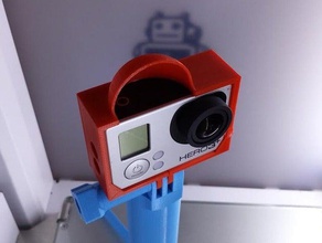 el marco de audio gopro 3 la cámara hero sonido 3d print model - Mito3D