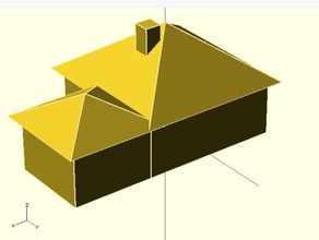 simple house buildings structures 3d print model - Mito3D