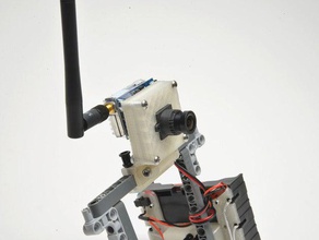 lego fpv caméra boîtier de montage la robotique drone mindstorms 3d print model - Mito3D