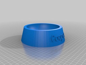 coopers dog bowl pets customized 3d print model - Mito3D