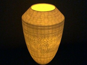 celtic vase decor celticdesign trinity vases 3d print model - Mito3D