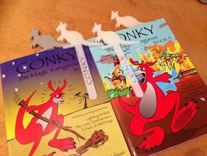 conky magic kangaroo bookmark animals animal australia kangatoo 3d print model - Mito3D