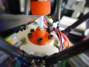 kossel screw bowden tube holder 3d printer parts 3d print model - Mito3D