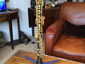 double oboe stand music cor anglais damore 3d print model - Mito3D
