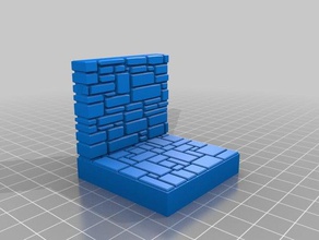 openforge stone brick wall toy game accessories 3d print model - Mito3D