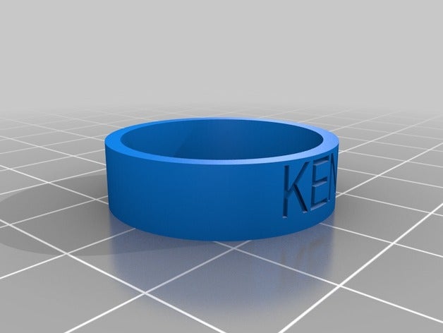 ken 125 customized ring rings 3D print model - Mito3D